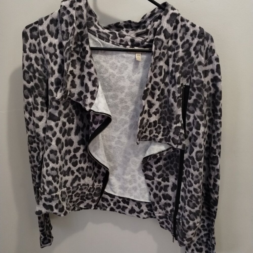 Bordeaux Leopard Print Jacket